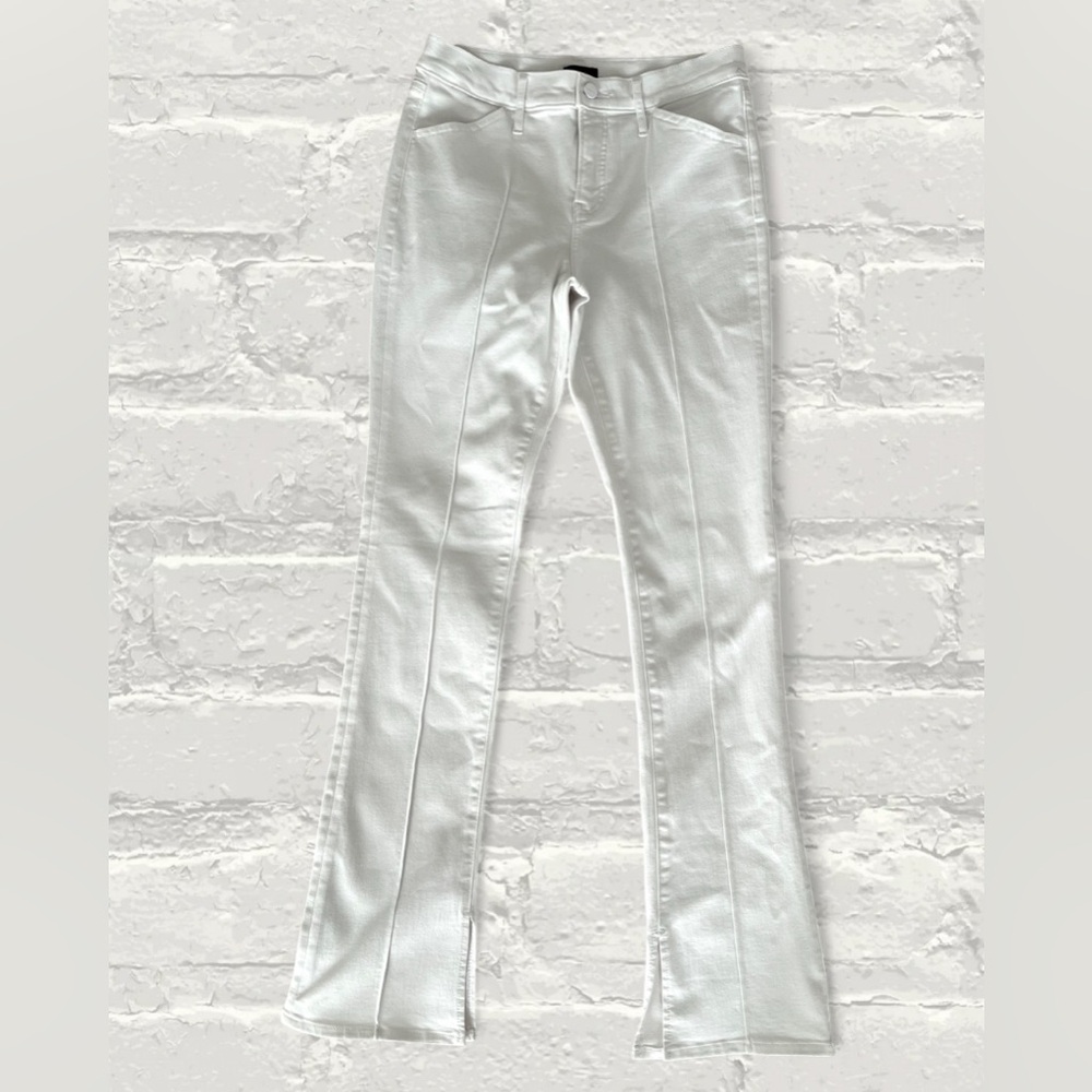 Express Mid Rise Pintuck Skyscraper Jeans - Picture 7 of 9